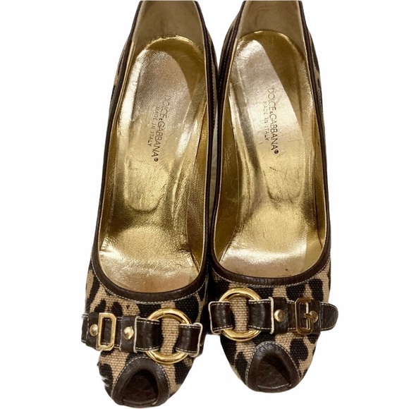 Dolce and Gababana Cheetah Print Heels Sz … - Picture 1 of 8